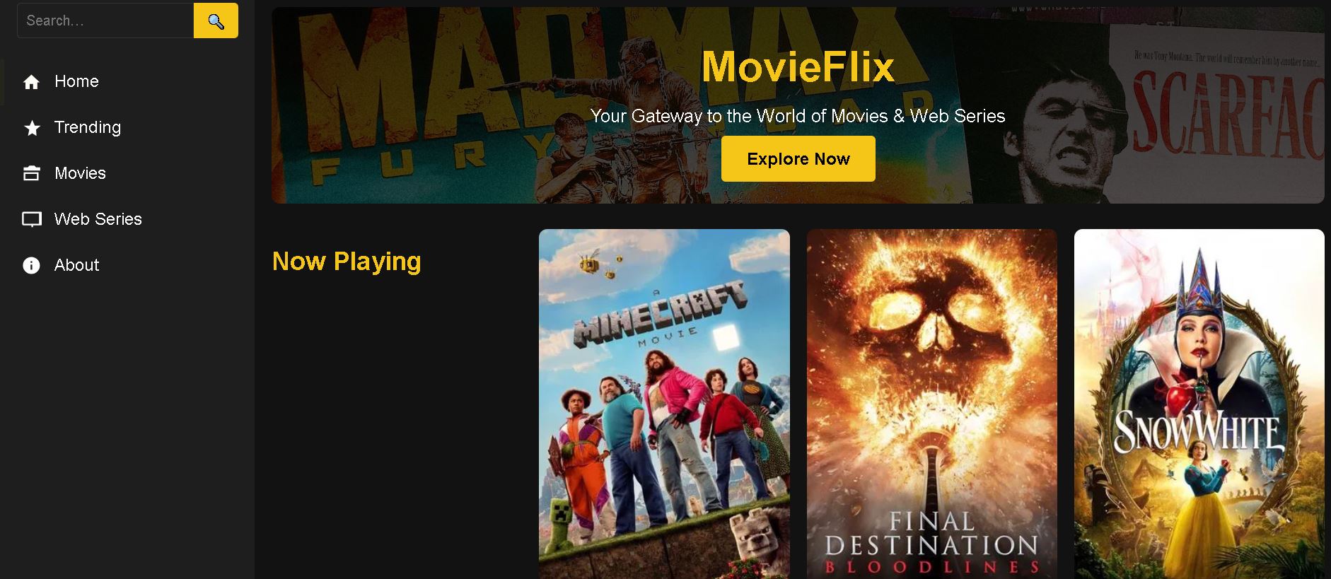 Movieefliixx API Project